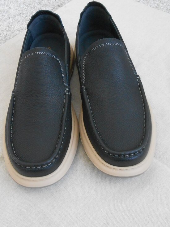 Sen Da Men\'s Black Soft Leather slip on Shoe\'s size 10.5 = size 10 main image 6